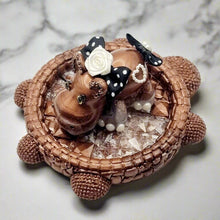Load image into Gallery viewer, IntoResin Crystal Turtle Coaster &amp; Matching Hippos
