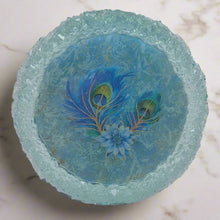 Load image into Gallery viewer, Crystal Edge Dappled Peacock Coaster
