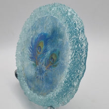 Load image into Gallery viewer, Crystal Edge Dappled Peacock Coaster
