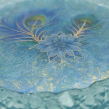 Load image into Gallery viewer, Crystal Edge Dappled Peacock Coaster

