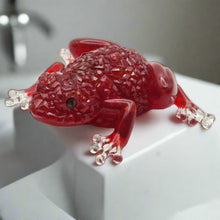 Load image into Gallery viewer, Crystal Ruby IntoResin Frog
