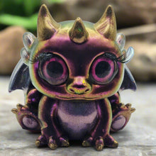 Load image into Gallery viewer, Sparkly Chameleon Dragon Figurine
