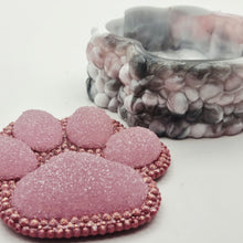 Load image into Gallery viewer, IntoResin Diamond Marbled Dog Paw Trinket Box
