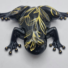 Load image into Gallery viewer, ELEGANT Black &amp; Gold Resin Frog Figurine
