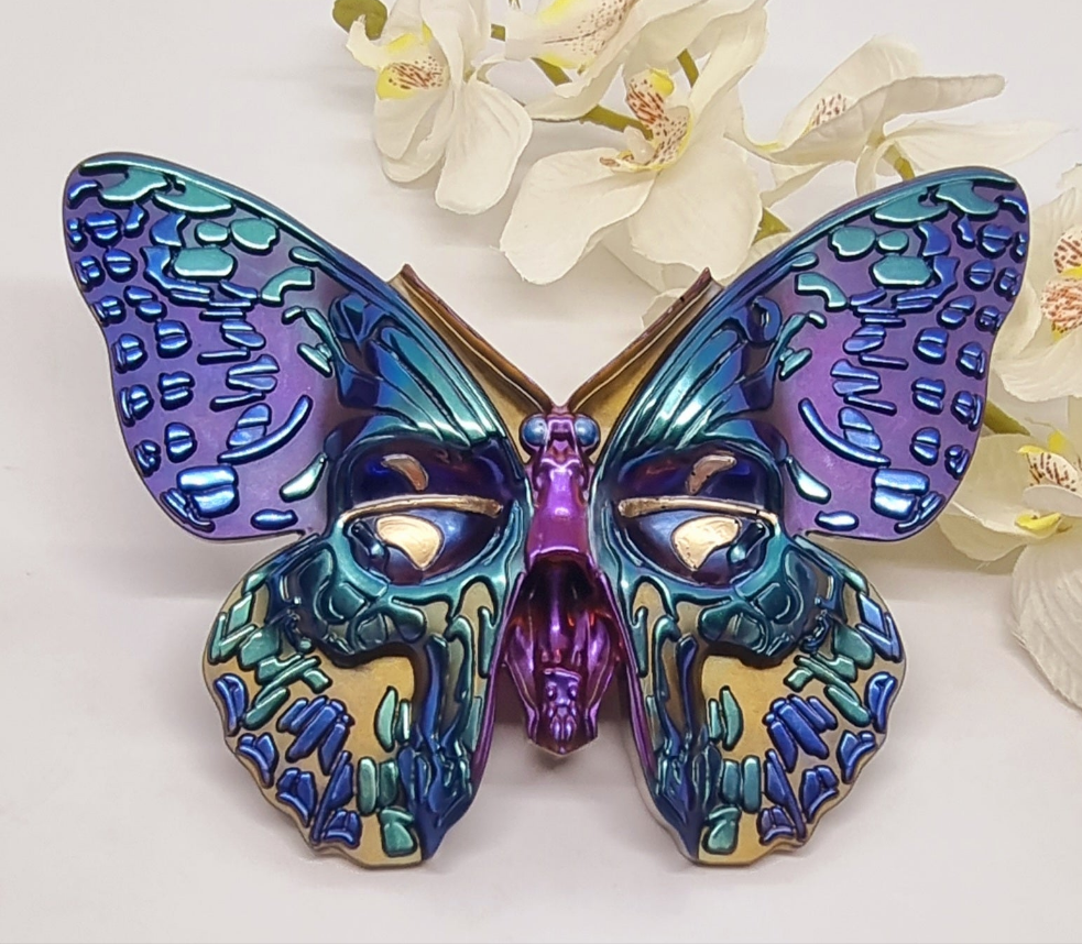 Holographic Colour Change Handcrafted Resin Butterfly Wall Décor