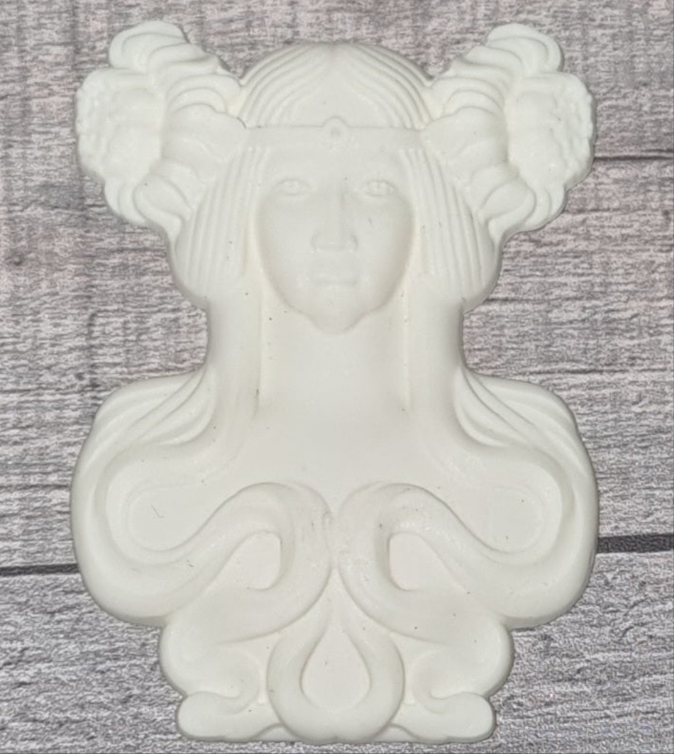 Resin French Inspired Furniture Embellishment On-lay Applique Goddess