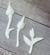 Load image into Gallery viewer, Resin French Inspired Furniture Embellishment On-lay Applique Stems #1

