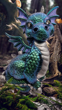 Load image into Gallery viewer, Chameleon Dragons 3 Ways Handcrafted Resin Wall Décor
