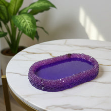 Load image into Gallery viewer, IntoResin Crystal Edge Amethyst Tray &amp; Diamond Butterfly

