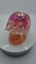 Load and play video in Gallery viewer, Handcrafted Resin Snow Dome Skulls
