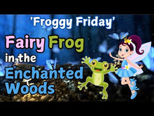 Load and play video in Gallery viewer, Fairy Frog in the Enchanted Woods &#39;Froggy Fridday&#39; Resin Frog Figurine
