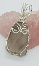 Load image into Gallery viewer, Silver Tumbled Green Moss Agate Pendant
