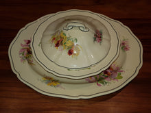 Load image into Gallery viewer, Vintage 1930&#39;s Royal Doulton Soup Tureen &amp; Matching Serving Platter
