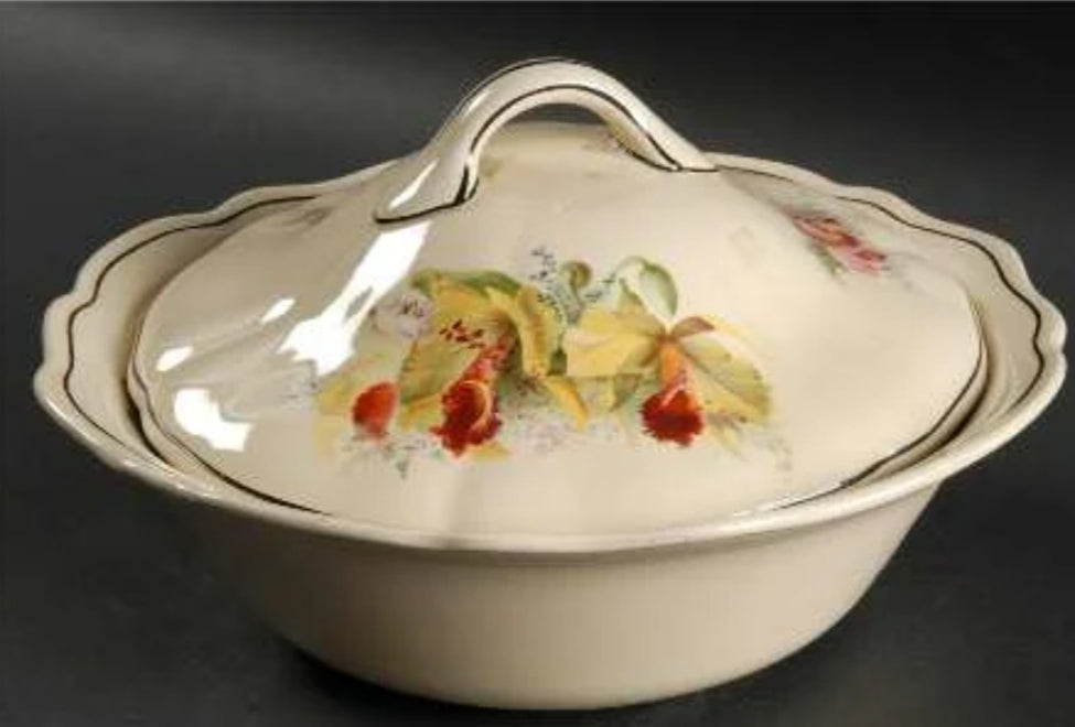 Vintage 1930's Royal Doulton Soup Tureen & Matching Serving Platter