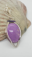 Load image into Gallery viewer, Silver Wire Wrapped Phosphosederite Cabochon Pendant
