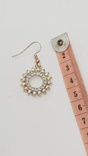 Load image into Gallery viewer, Rose Gold Sparkly Rhinestone Charm Earrings
