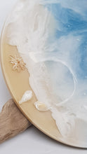 Load image into Gallery viewer, Beach Themed Ocean Waves &amp; Seashell Resin Jewellery Tray
