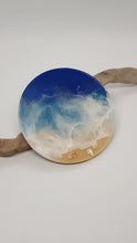 Load image into Gallery viewer, Beach Themed Ocean Waves &amp; Seashell Resin Jewellery Tray
