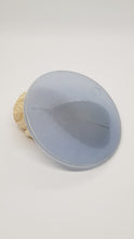 Load image into Gallery viewer, Sparkly Pearl Blue &amp; Silver Skeleton Leaf Resin Jewellery Tray
