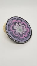 Load image into Gallery viewer, Lilac Pink White Black Sparkle 3D Bloom Resin Jewellery Tray
