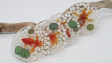 Load image into Gallery viewer, Set of 4 x White 3D Goldfish Resin Coasters
