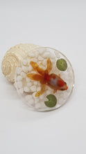 Load image into Gallery viewer, Set of 4 x White 3D Goldfish Resin Coasters
