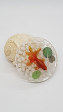 Load image into Gallery viewer, Set of 4 x White 3D Goldfish Resin Coasters
