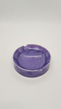 Load image into Gallery viewer, Purple Pearl &amp; Silver Leaf Resin Ashtray
