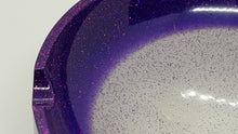 Load image into Gallery viewer, Holographic Super Sparkle Purple Seashell Resin Ashtray
