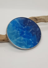 Load image into Gallery viewer, Blue Crushed Velvet Resin Coasters
