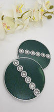 Load image into Gallery viewer, Denim &amp; Pine Rhinestone Sparkle Resin Coasters
