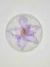 Load image into Gallery viewer, Lilac Lavender 3D Bloom Resin Coasters
