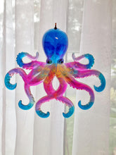 Load image into Gallery viewer, Handcrafted Resin Rainbow Octopus Suncatcher Mobile
