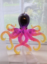 Load image into Gallery viewer, Handcrafted Resin Rainbow Octopus Suncatcher Mobile
