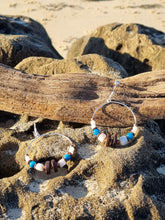 Load image into Gallery viewer, &#39;Babylon&#39; Gemstone Bead Hoop Earrings
