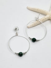 Load image into Gallery viewer, &#39;Tonna&#39; Gemstone Bead Hoop Earrings
