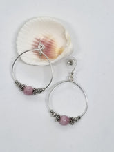 Load image into Gallery viewer, &#39;Tonna&#39; Gemstone Bead Hoop Earrings
