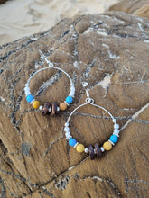 Load image into Gallery viewer, &#39;Babylon&#39; Gemstone Bead Hoop Earrings
