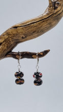 Load image into Gallery viewer, &#39;Cassidae&#39; Millefiori Glass Bead Earrings
