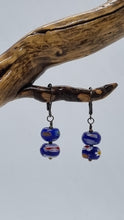 Load image into Gallery viewer, &#39;Cassidae&#39; Millefiori Glass Bead Earrings
