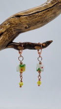 Load image into Gallery viewer, &#39;Cassidae&#39; Millefiori Glass Bead Earrings
