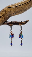 Load image into Gallery viewer, &#39;Cassidae&#39; Millefiori Glass Bead Earrings
