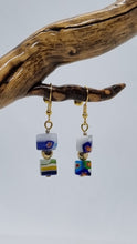 Load image into Gallery viewer, &#39;Cassidae&#39; Millefiori Glass Bead Earrings
