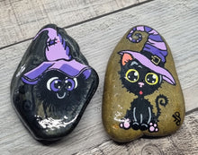 Load image into Gallery viewer, Set of 2 x Halloween Critters Hand-Painted Kindness Rocks
