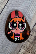 Load image into Gallery viewer, Set of 3 x Powerpuff Girls Hand-Painted Kindness Rocks
