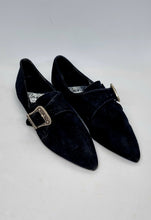 Load image into Gallery viewer, Vintage 80&#39;s Black Swede Leather Pixie Shoes
