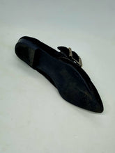 Load image into Gallery viewer, Vintage 80&#39;s Black Swede Leather Pixie Shoes
