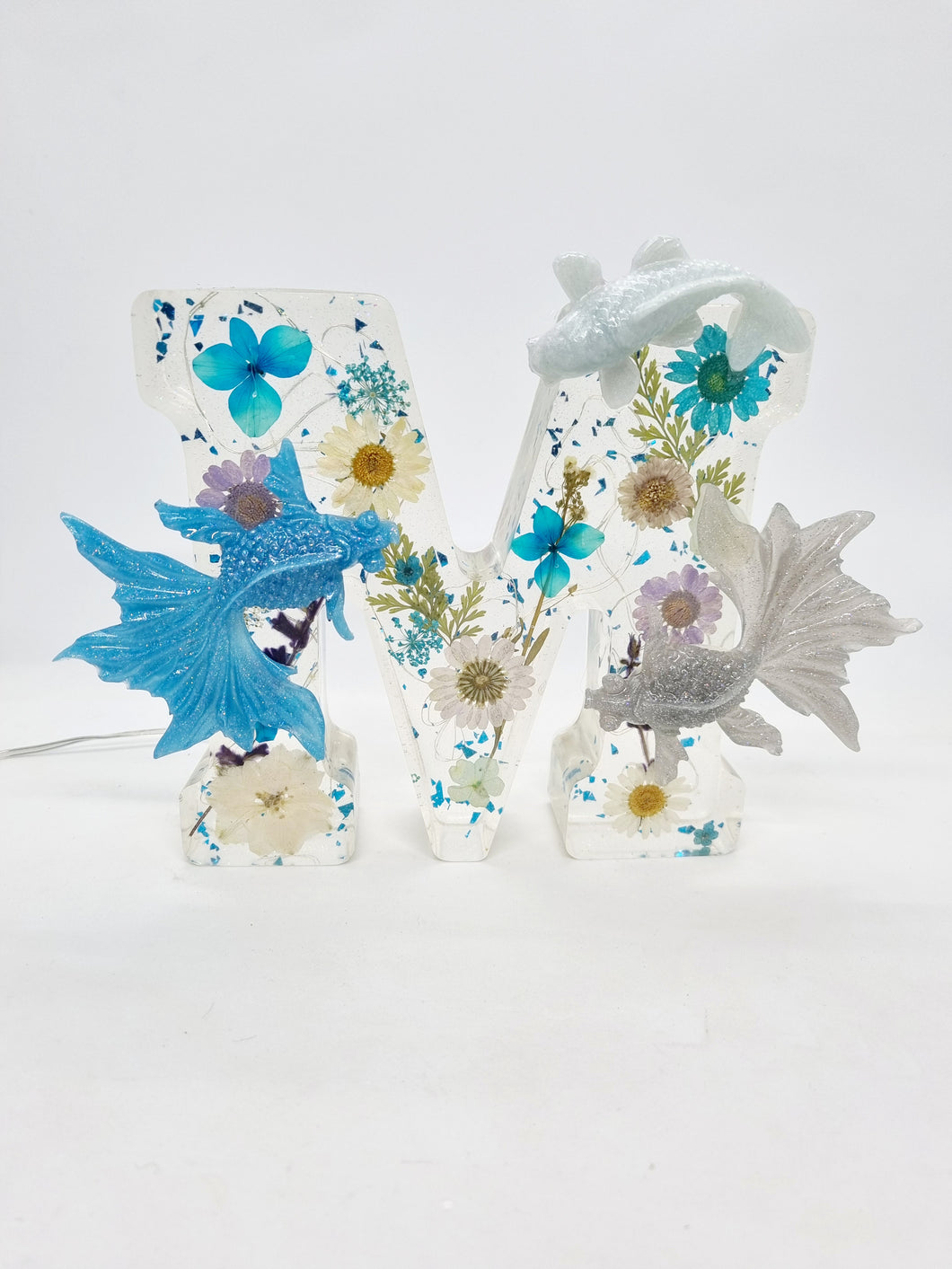 Flowers & Butterflies, Seashell & Fish LED Alphabet Lamps