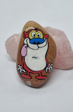 Load image into Gallery viewer, Set of 2 x Ren &amp; Stimpy Hand Painted Kindness Rocks
