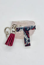 Load image into Gallery viewer, Resin Alphabet Letter Silver Paisley Tassel Keychains
